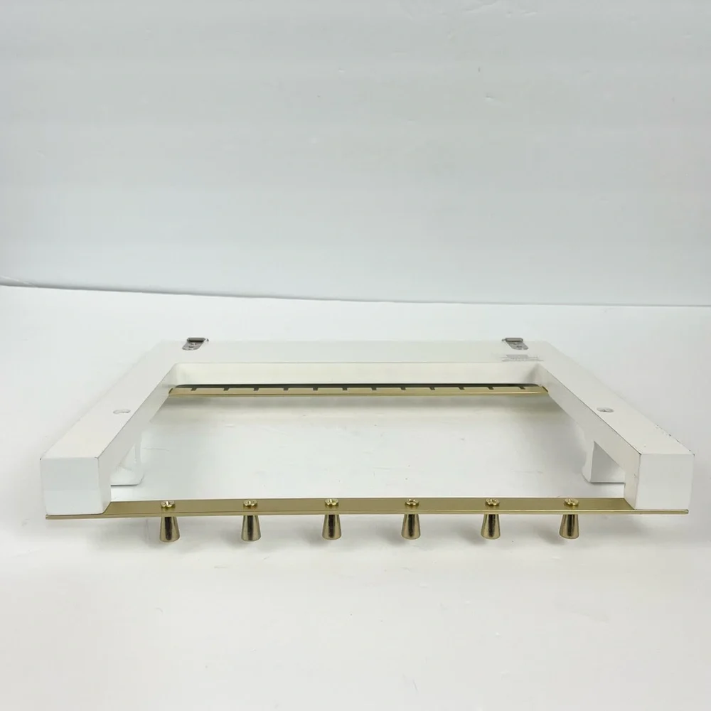Jewelry Accessory Frame by Hives & Honey White and Gold Wall Mounting Organizer